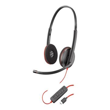 Cuffie con Cablaggio Poly Plantronics Blackwire C3220 - Nero