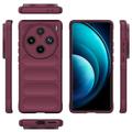 Cover in TPU Serie Rugged per vivo X100 Pro - Vino Rosso