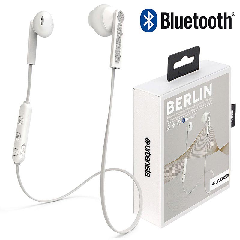 Urbanista Berlin Bluetooth Earphones - Fluffy Cloud - White