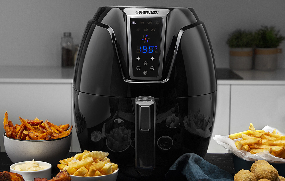 Princess 182021 XL Friggitrice digitale - 1400W, 3.2l - Nero