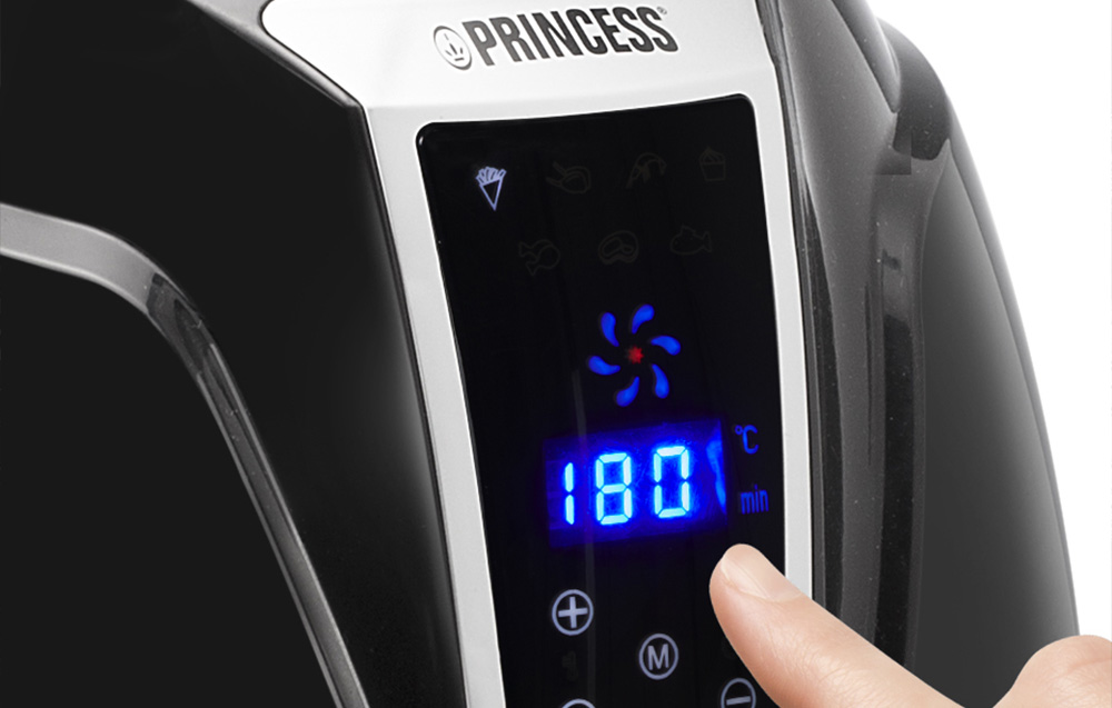 Princess 182021 XL Friggitrice digitale - 1400W, 3.2l - Nero