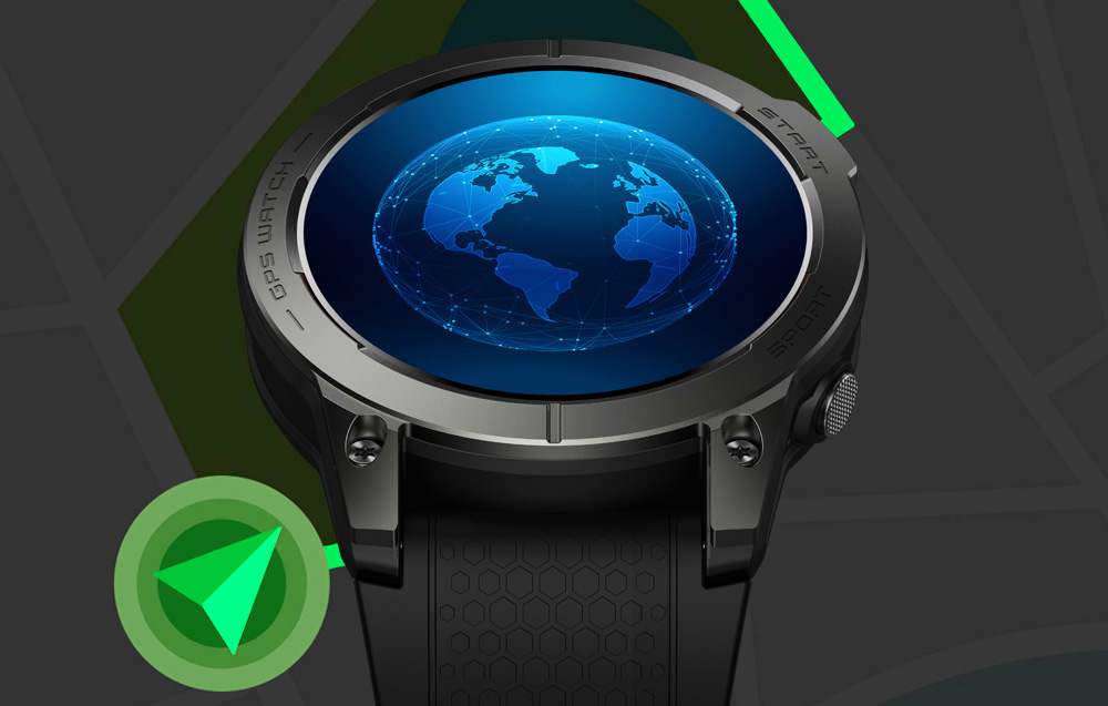 Zeblaze Stratos 3 Smartwatch con GPS, display AMOLED Ultra HD - Arancione