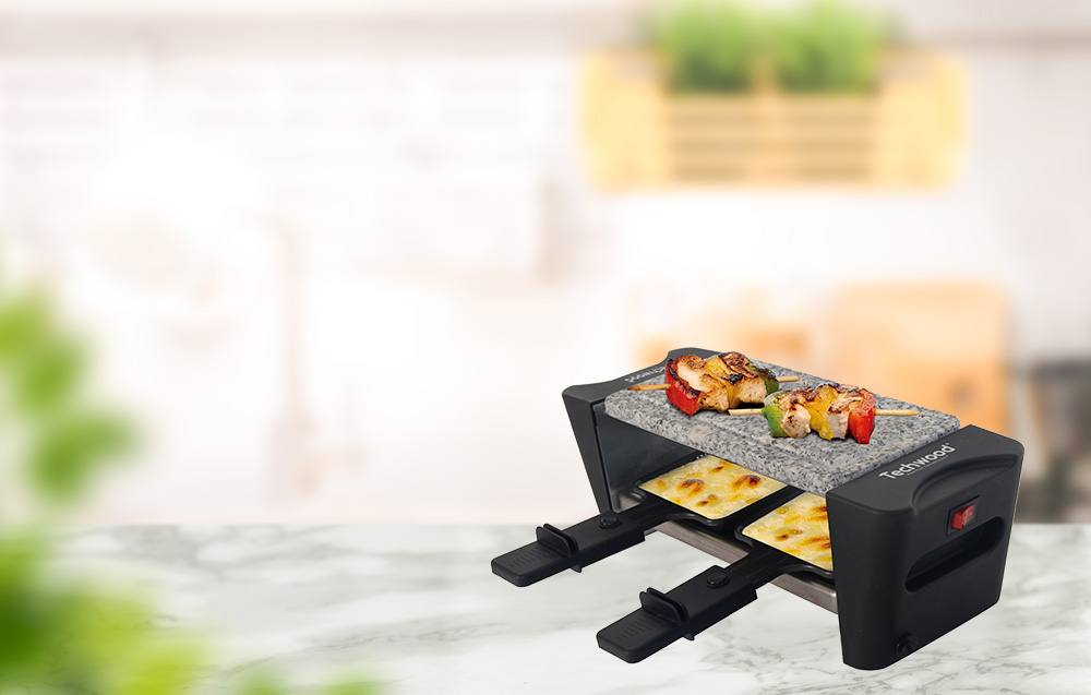 Griglia Techwood TRD-346 Raclette elettrica duo