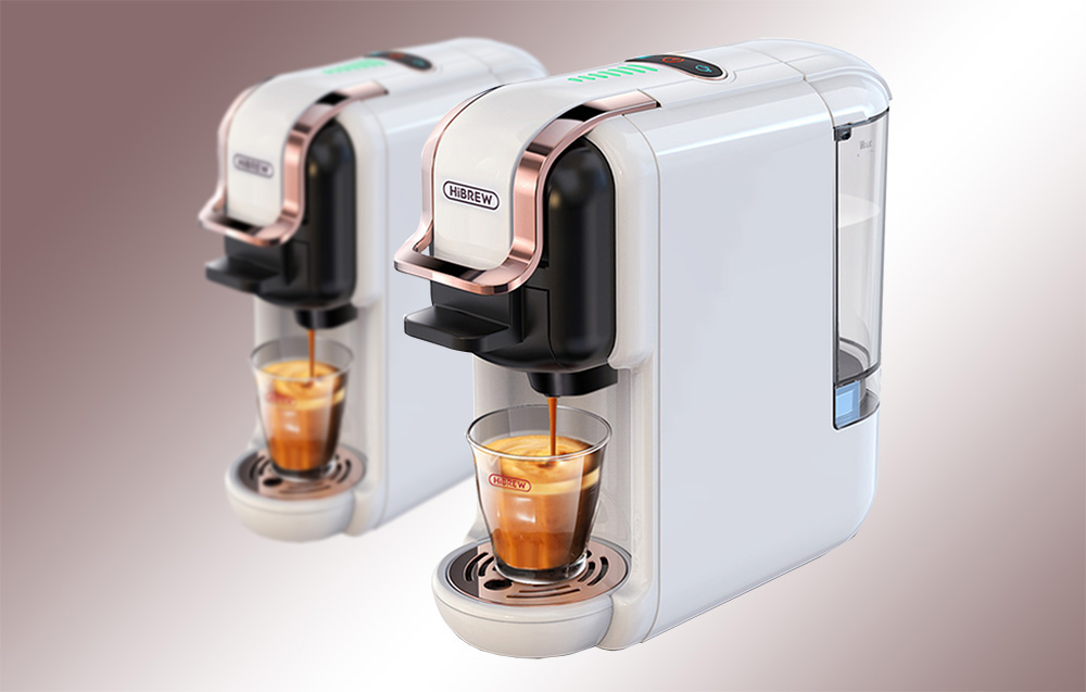 HiBREW H2B Caffettiera a capsule 5-in-1 - bianco